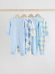 Blue Star Baby Footless Sleepsuits 4 Pack (0mths-3yrs) - Image 2 of 14