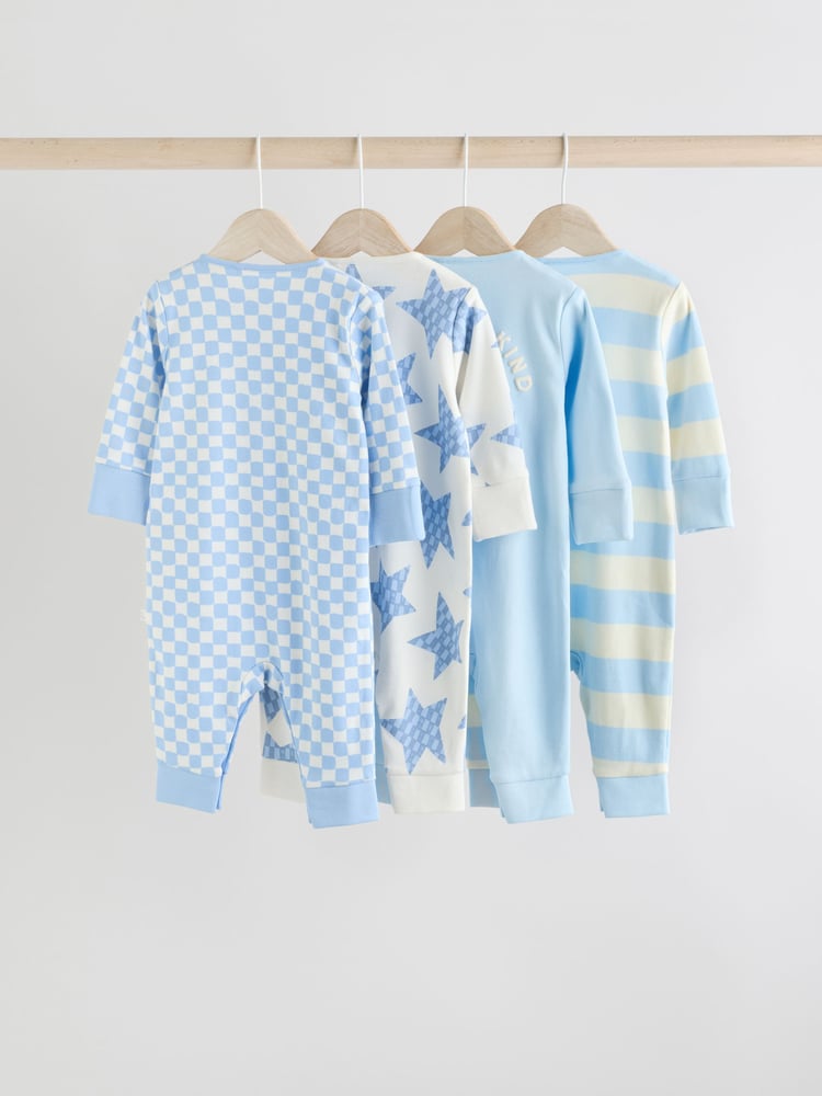 Blue Star Baby Footless Sleepsuits 4 Pack (0mths-3yrs) - Image 2 of 14