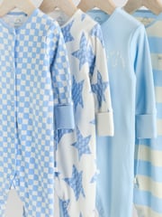 Blue Star Baby Footless Sleepsuits 4 Pack (0mths-3yrs) - Image 8 of 14