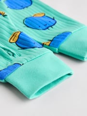 Bright Veg Baby Two Way Zip Footless 100% Cotton Sleepsuits 3 Pack (0mths-3yrs) - Image 12 of 15