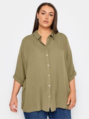 Evans Green Button Through Shirt - Image 1 of 1