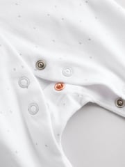 White Baby Animal Print 100% Cotton Sleepsuits 3 Pack (0-2yrs) - Image 12 of 12