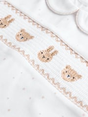 White 100% Cotton Sleepsuits 3 Pack (0-2yrs) - Image 9 of 12