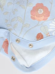 Blue Floral Baby Strappy Vest Bodysuits 5 Pack - Image 12 of 13