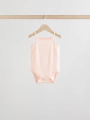 Blue Floral Baby Strappy Vest Bodysuits 5 Pack - Image 6 of 13