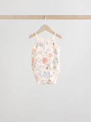 Blue Floral Baby Strappy Vest Bodysuits 5 Pack - Image 7 of 13