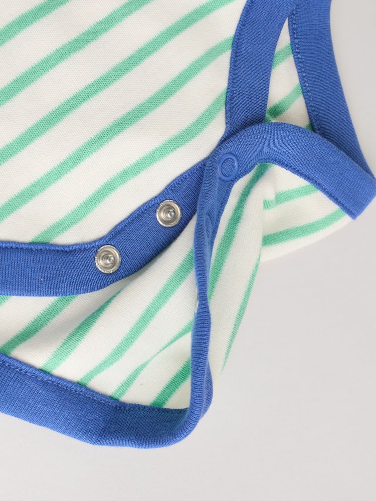 Multi Bright Stripe Short Sleeve Bodysuits 5 Pack - Image 13 of 13