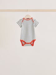 Multi Bright Stripe Short Sleeve Bodysuits 5 Pack - Image 5 of 13