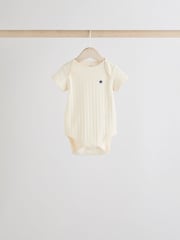 Blue 5 Pack Baby Short Sleeve Bodysuits - Image 6 of 11