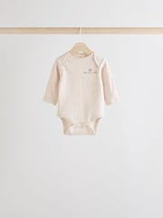 Monochrome Baby Long Sleeve Bodysuits 3 Pack - Image 7 of 11
