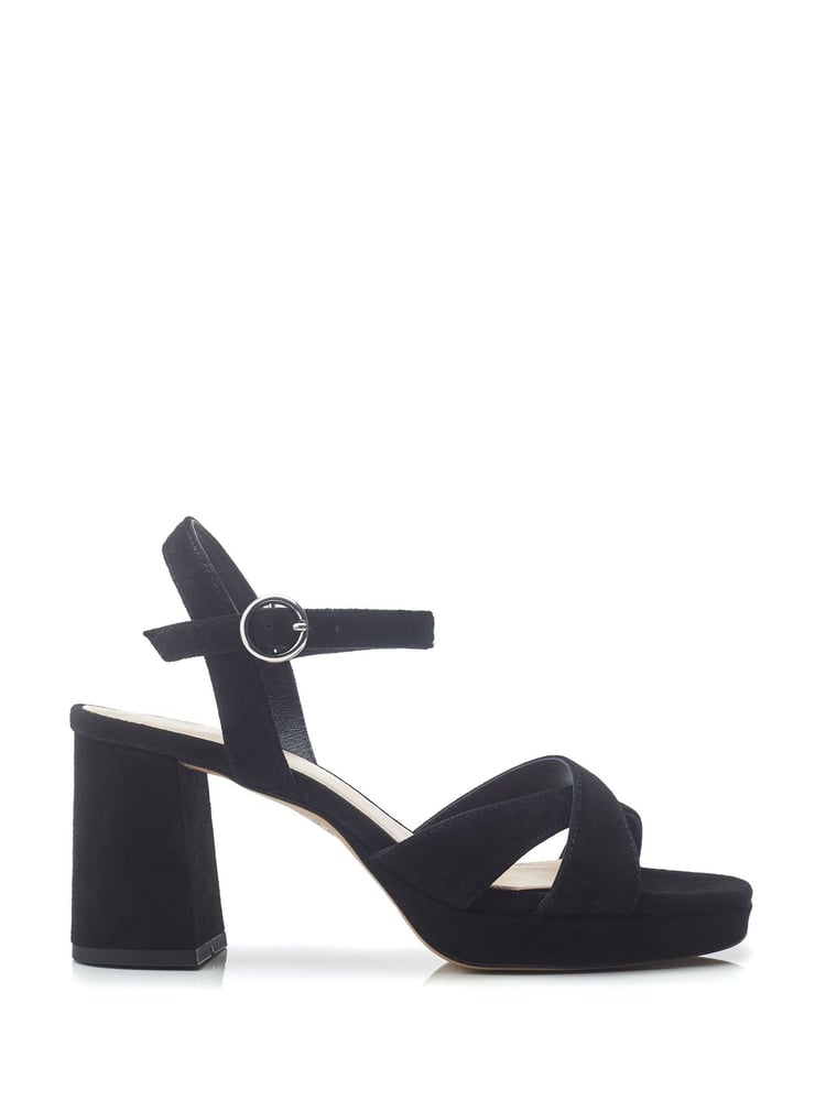 Moda in Pelle Marli Cross Over Block Heel Platform Sandals - Image 1 of 4