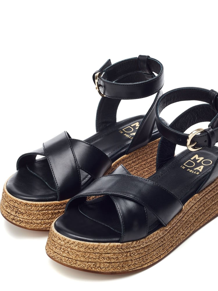 Moda in Pelle Pashyn Wedge Srappy Sandals - Image 2 of 4