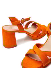 Moda in Pelle Marli Cross Over Block Heel Platform Sandals - Image 4 of 4