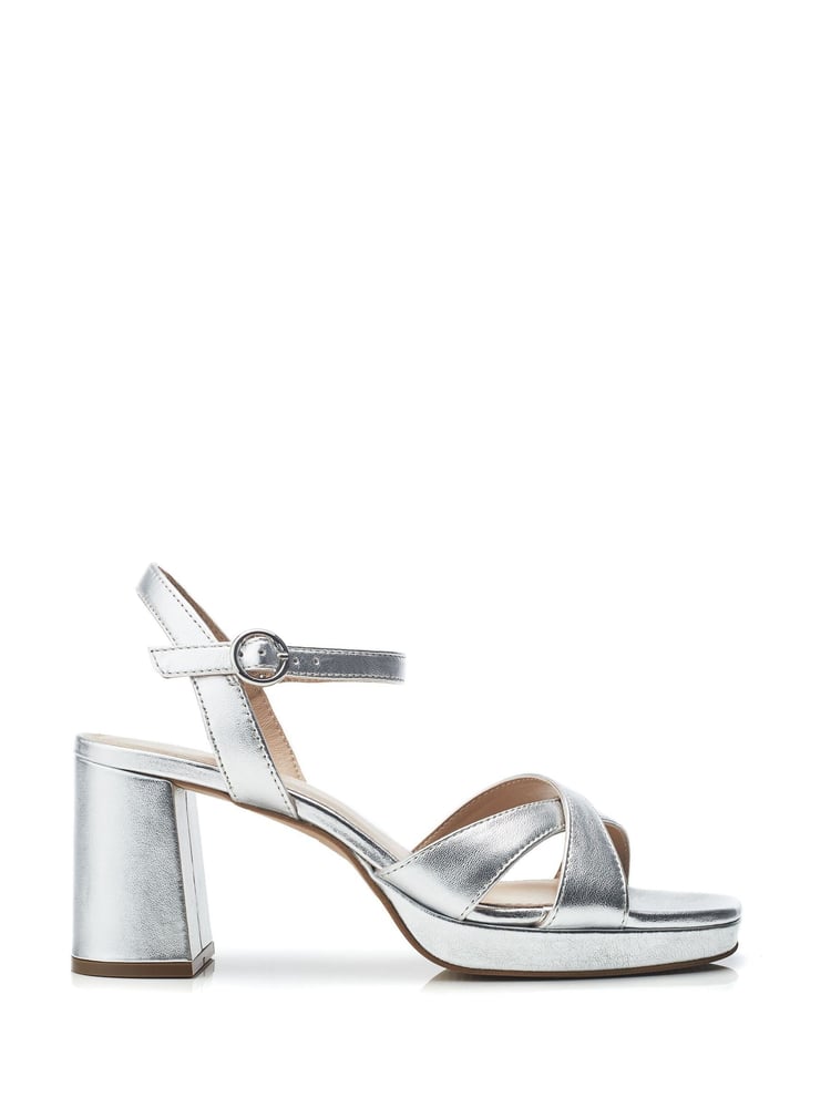 Moda in Pelle Marli Cross Over Block Heel Platform Sandals - Image 1 of 4