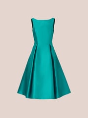 Adrianna Papell Green Sleeveless Tea Length Dress - Image 5 of 7
