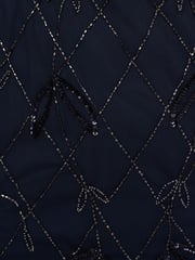Adrianna Papell Blue Studio Beaded Blouson Dress - Image 7 of 7