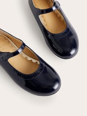Boden Blue Leather Mary Janes - Image 3 of 3