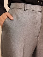 Love & Roses Silver Tailored Metallic Trousers - Image 4 of 4