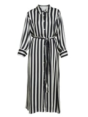 Gina Bacconi Katarina Satin Shirt Black Dress - Image 6 of 6