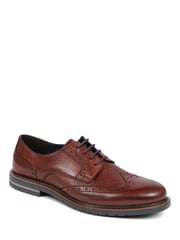 Pavers Brogues Detailed Leather Lace-Up Brown Shoes - Image 1 of 5
