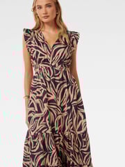 Forever New Blue Pure Linen Tobi Side Cut Out Dress - Image 2 of 4