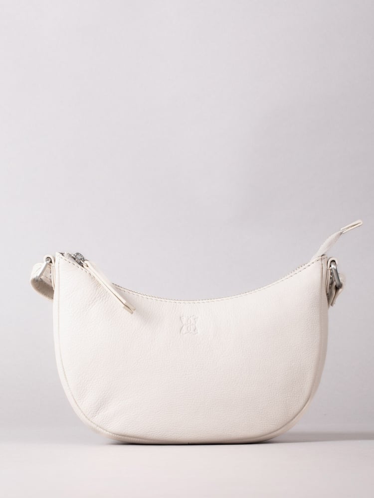 Lakeland Leather Parchment Coniston Crescent Cross-Body Bag - Image 1 of 6