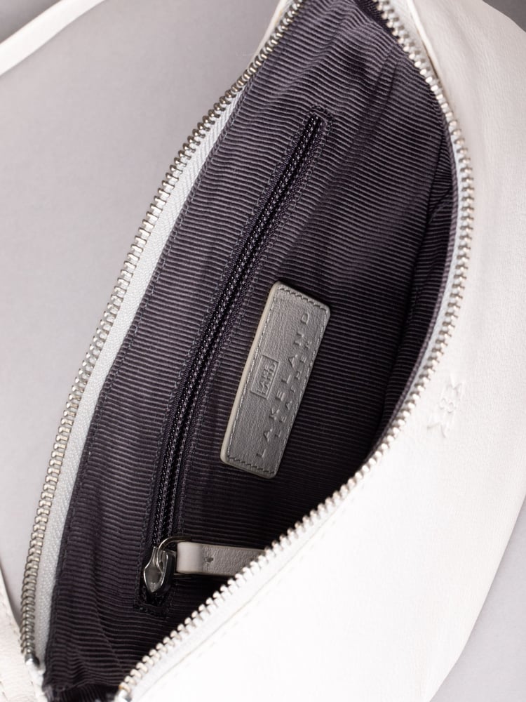 Lakeland Leather Parchment Coniston Crescent Cross-Body Bag - Image 6 of 6