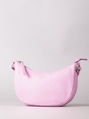 Lakeland Leather Pink Coniston Crescent Cross-Body Bag - Image 2 of 6