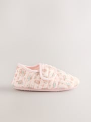 Pink Paisley Touch Fasten Slippers - Image 2 of 4