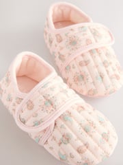 Pink Paisley Touch Fasten Slippers - Image 4 of 4