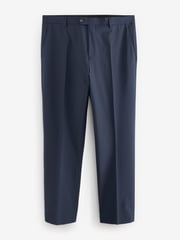 Navy Blue Slim Fit Wool Blend Motionflex Suit Trousers - Image 4 of 8