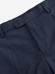 Navy Blue Slim Fit Wool Blend Motionflex Suit Trousers - Image 5 of 8