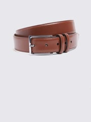 MOSS Tan Brown Classic Leather Belt - Image 1 of 2
