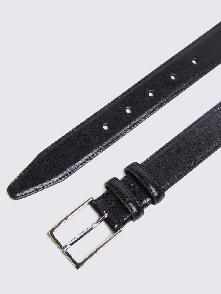 MOSS Black Classic Leather Belt - Image 2 of 2