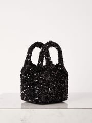 Lipsy Black Embellished Pouch Bag - Image 1 of 4