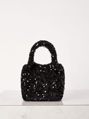 Lipsy Black Embellished Pouch Bag - Image 2 of 4