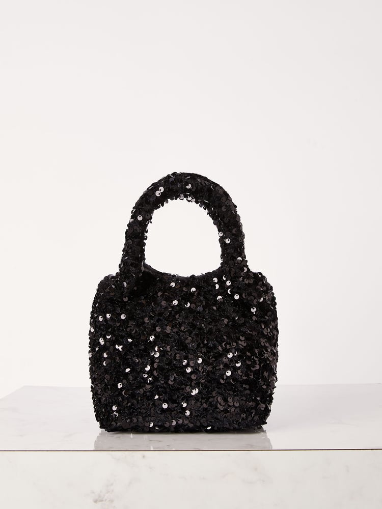 Lipsy Black Embellished Pouch Bag - Image 2 of 4
