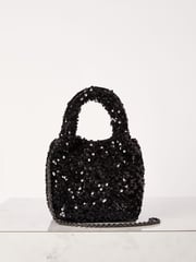 Lipsy Black Embellished Pouch Bag - Image 4 of 4