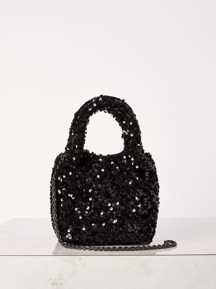Lipsy Black Embellished Pouch Bag - Image 4 of 4