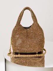 Lipsy Gold Embellished Pouch Bag - Image 2 of 4