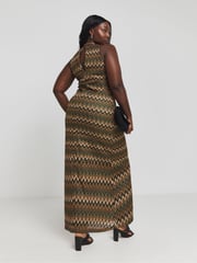 Simply Be Brown Crochet Look Maxi Dress - Image 2 of 4