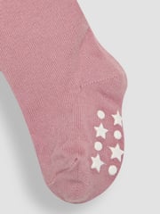 JoJo Maman Bébé Pastel Pink 2-Pack Cotton Rich Tights - Image 8 of 9