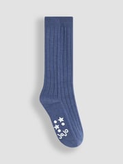 JoJo Maman Bébé Navy Blue 2-Pack Long Rib Socks - Image 2 of 3