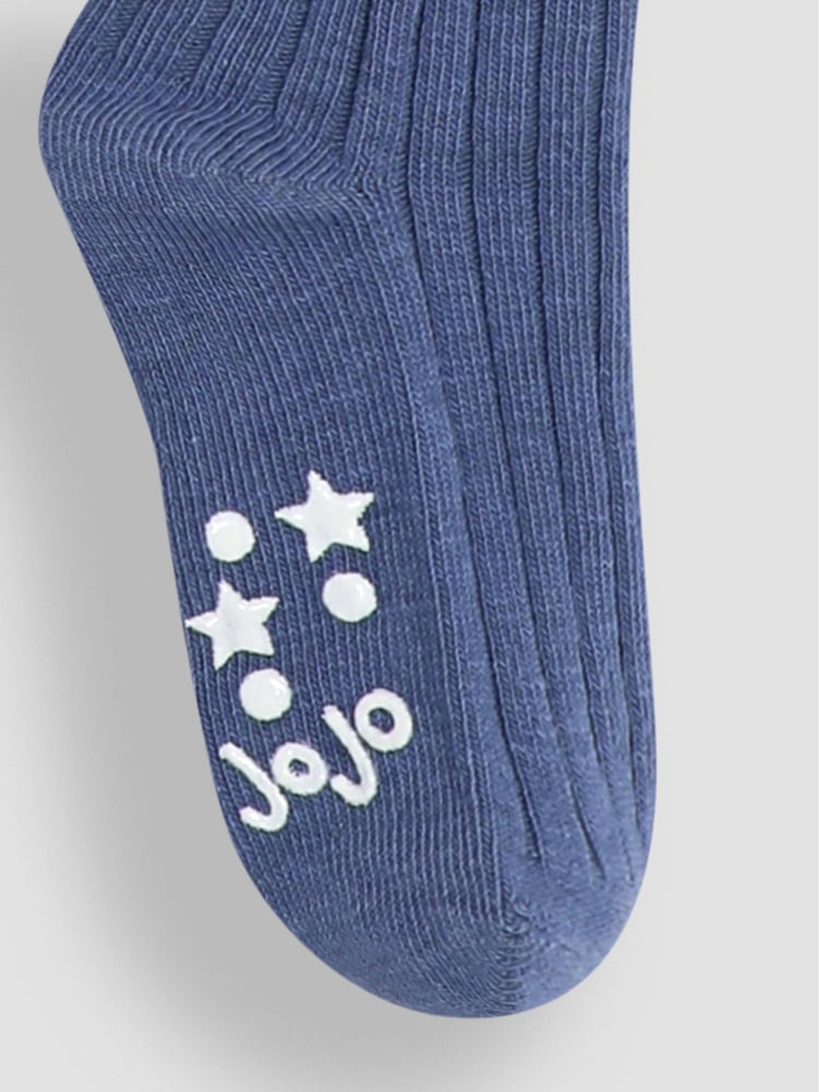JoJo Maman Bébé Navy Blue 2-Pack Long Rib Socks - Image 3 of 3