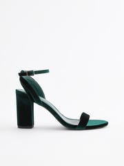 Green Standard/Wide Fit Forever Comfort® Block Heel Sandals - Image 6 of 9