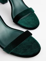 Green Standard/Wide Fit Forever Comfort® Block Heel Sandals - Image 9 of 9