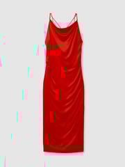Reiss Orange Lilah Satin Cowl Neck Maxi Dress - Image 2 of 6