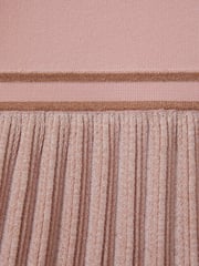 Reiss Pink Zoe 9-13 yrs Metallic Pleated Knitted Dress - Image 4 of 4