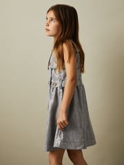 Reiss Black/White Gweneth 9-13 yrs Sequin Dogtooth Double-Breasted Dress - Image 1 of 4