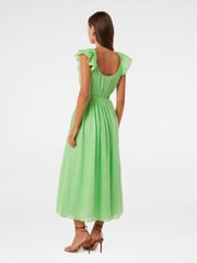 Forever New Green Tonya Flutter Sleeves Dress - Image 4 of 4